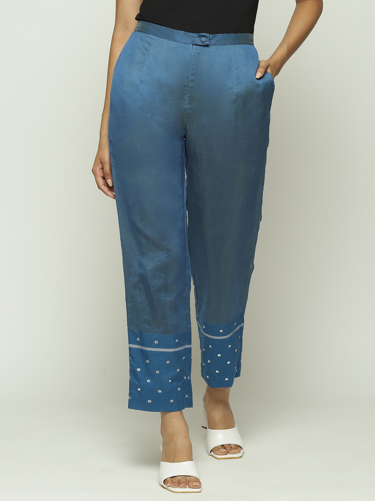 Maheshwar Dots Trouser