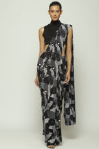 Multi Dots Black Sari