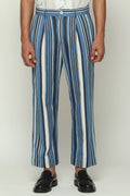 Woven Indigo Stripes Trouser