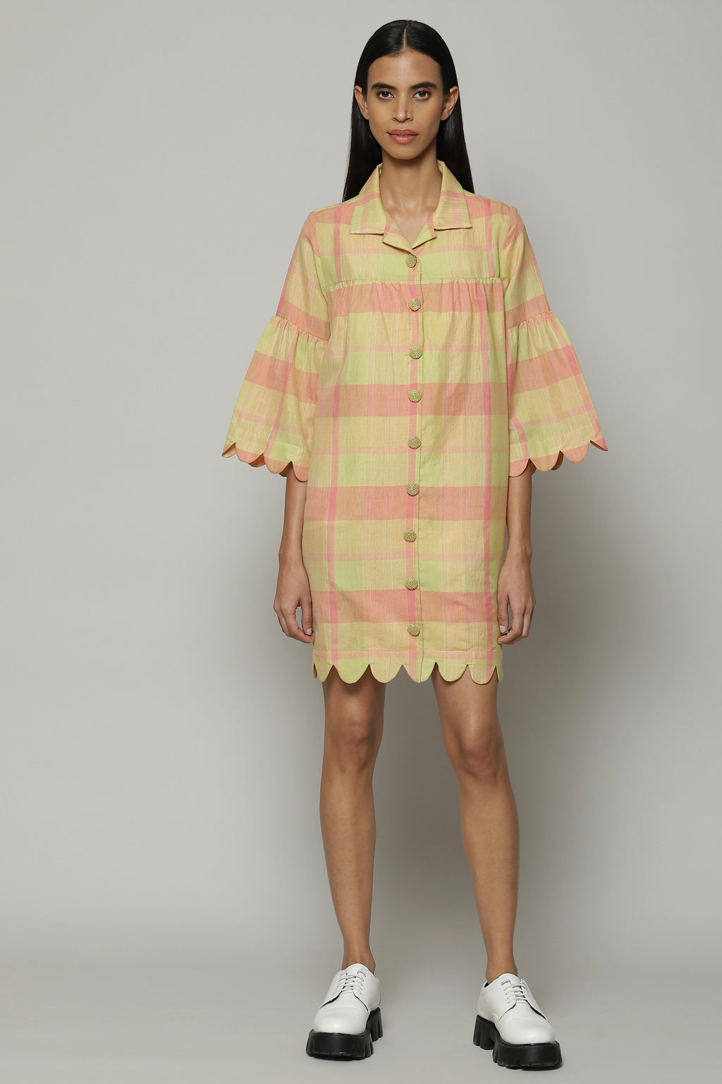 Handwoven Tencel X Cotton Dress Multicolour