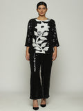 Print & Sequins  Floral Tunic