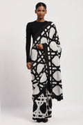 Basket Print Sari