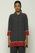 Chettinad Checks Red Border Shirt