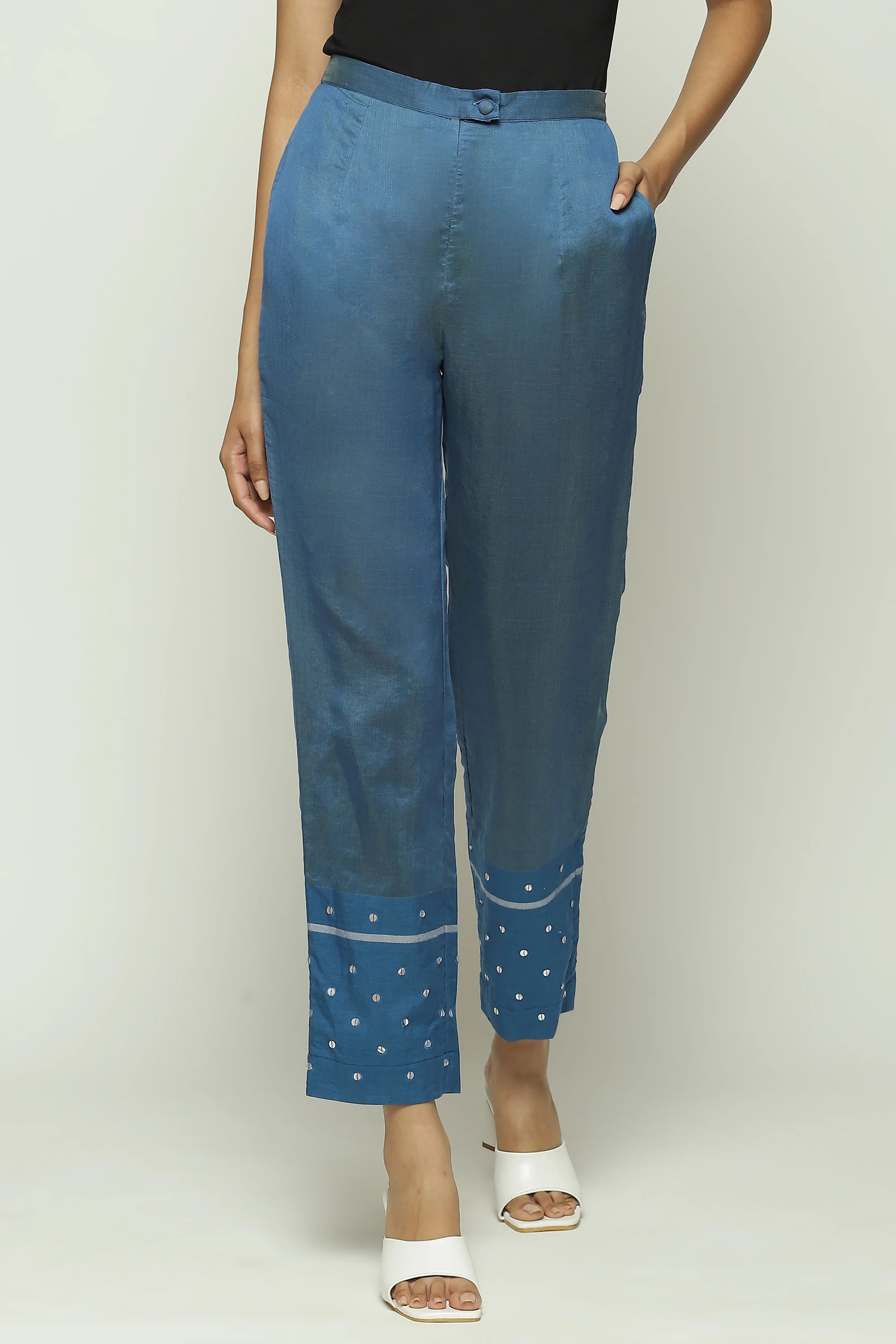 Maheshwar Dots Trouser