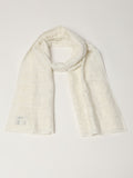 Tonal Crewel Embroidered Alphabets Scarf