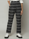 Single Ikat Cotton Pant Black