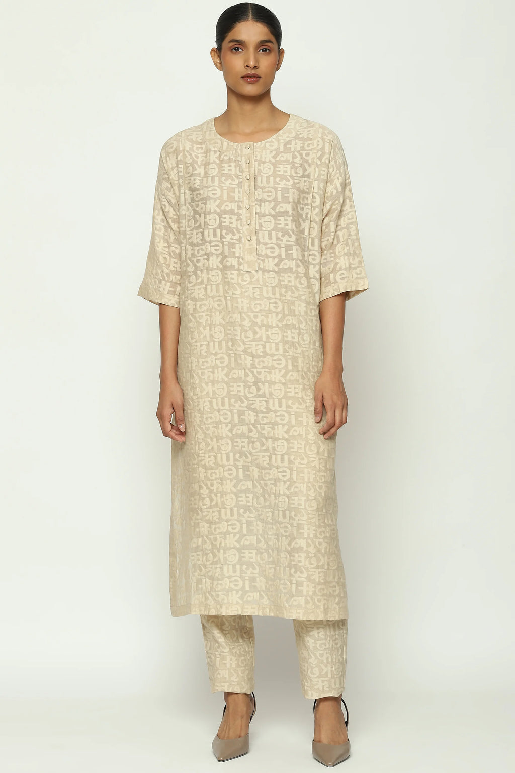 Calligraphy Cutwork Kurta