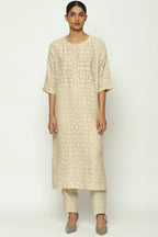 Calligraphy Cutwork Kurta