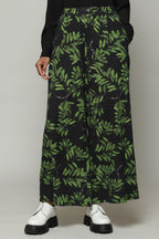 Leaf Print Handspun Handwoven Cotton Pallazo Pant