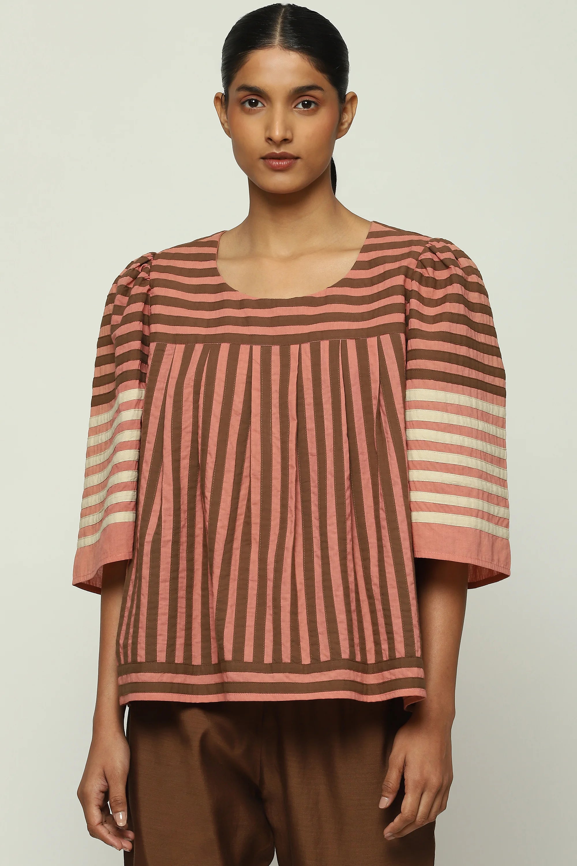 Applique Stripes Top