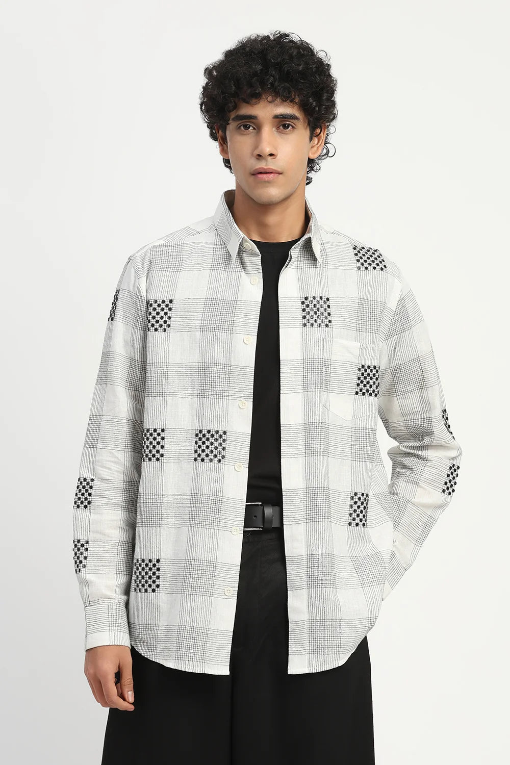 Sequin Checks Shirt