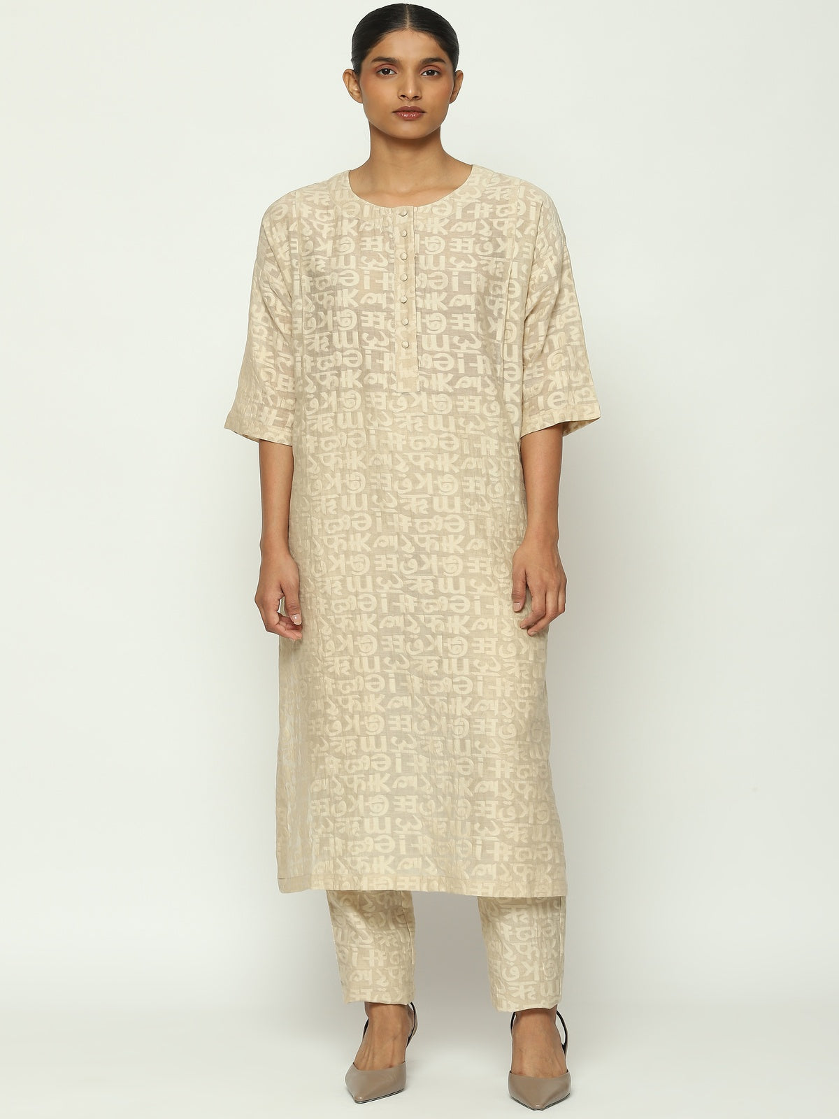 Calligraphy Cutwork Kurta