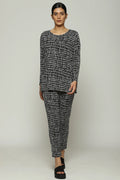 Lattice Print Top