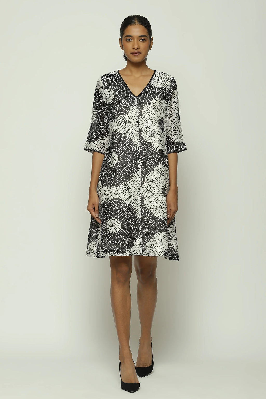 Oversized Kantha Flower Dress