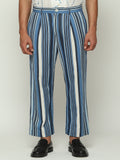 Woven Indigo Stripes Trouser
