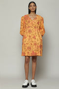 Chintz Print Handspun Handwoven Cotton Dress