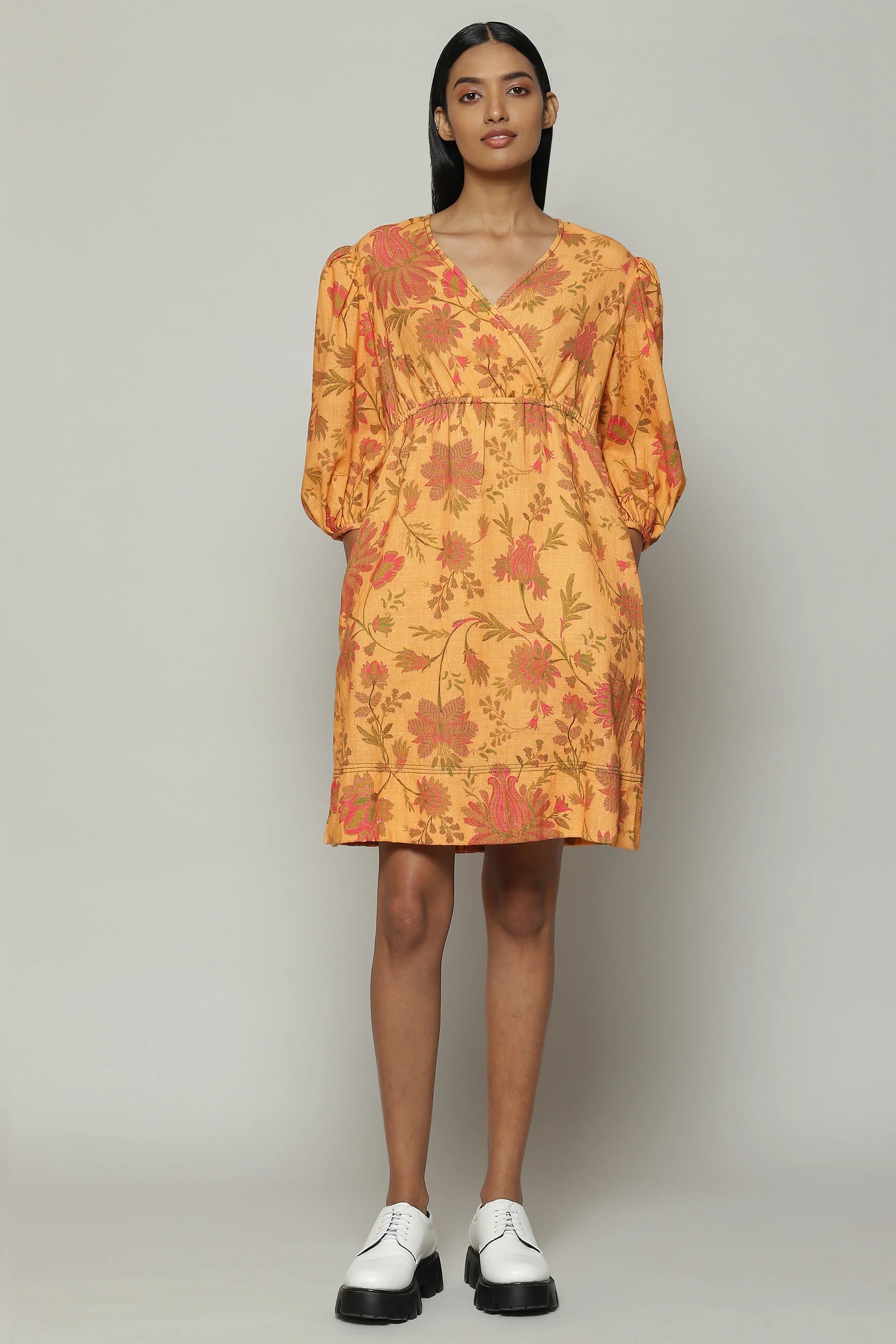 Chintz Print Handspun Handwoven Cotton Dress