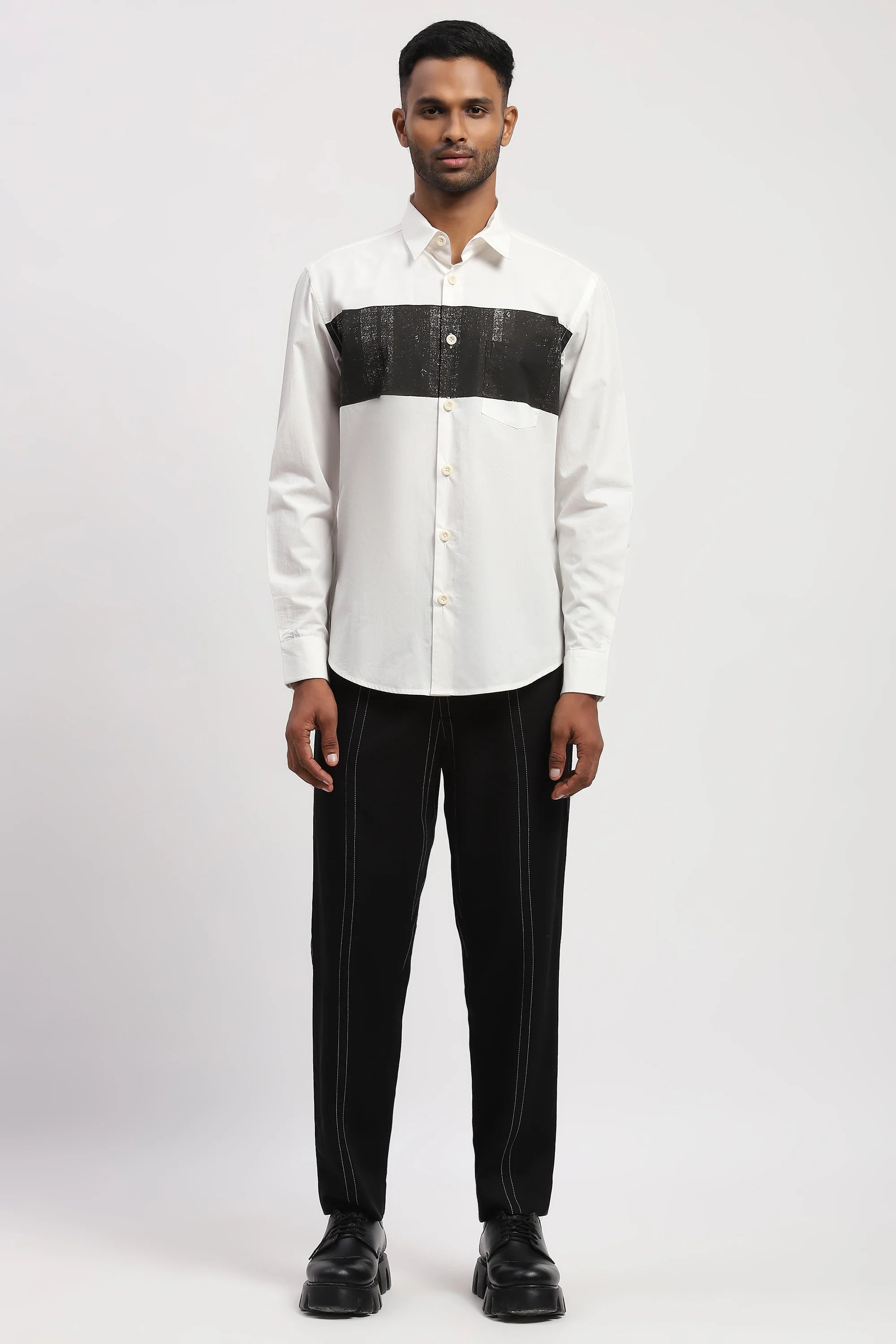 Center Block Print Shirt