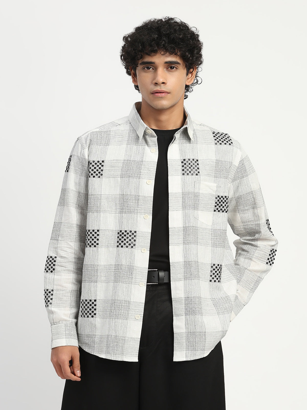 Sequin Checks Shirt
