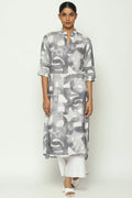 Watercolour Calligraphy Kurta