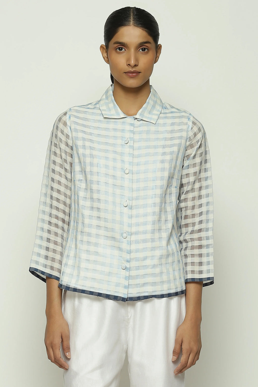 Maheshwar Gingham Checks Shirt