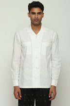 Tonal Ebroidered Code Shirt