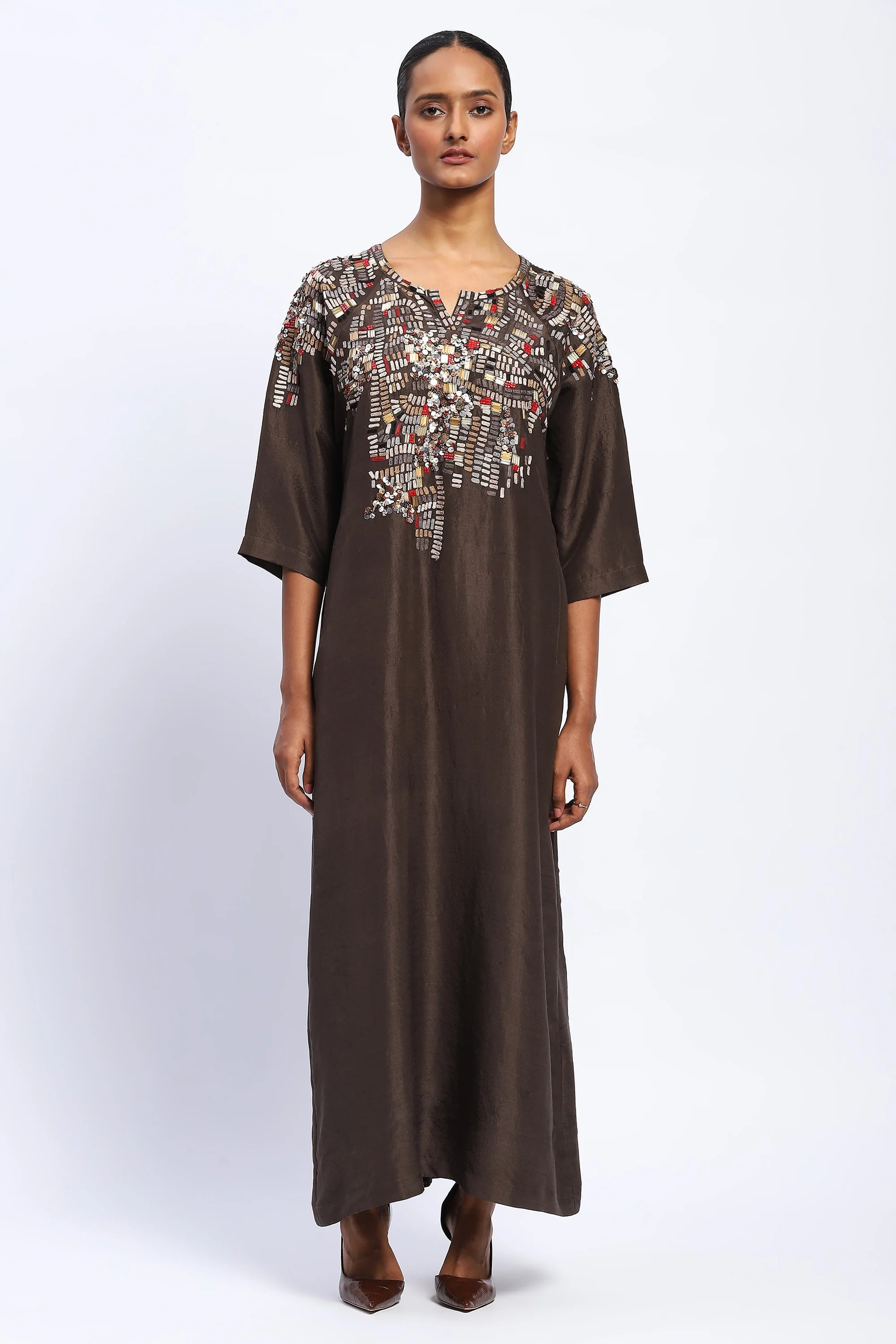 Kente Embroidery Kaftan