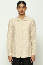 Calligraphy Cutwork Shirt