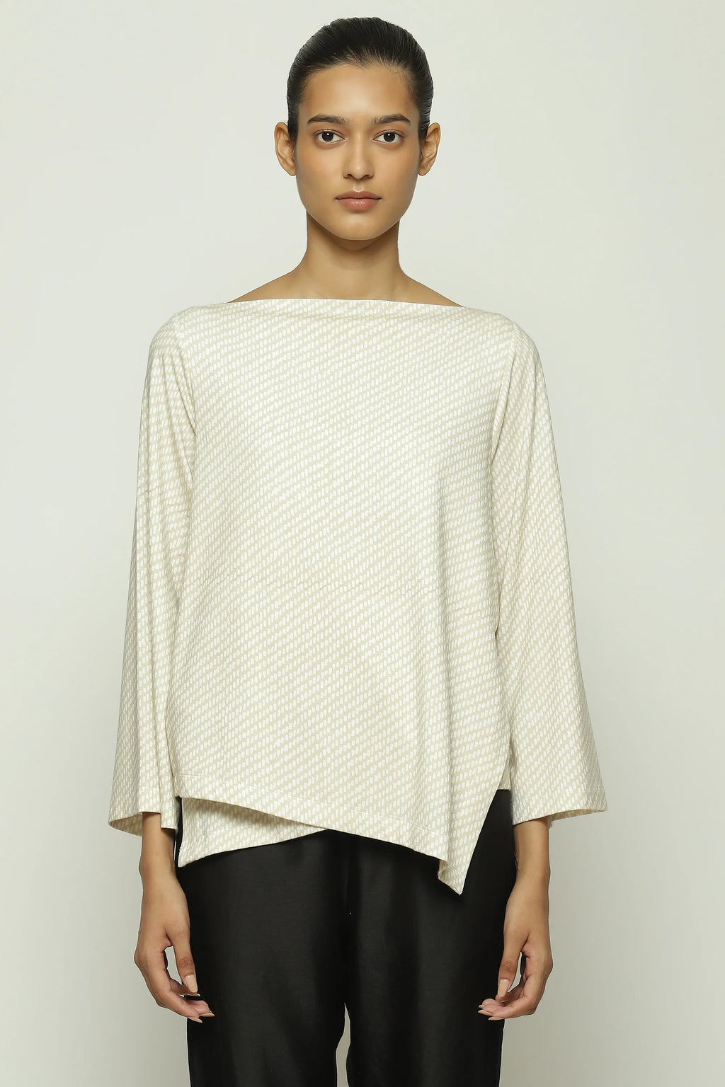Twill Print Top