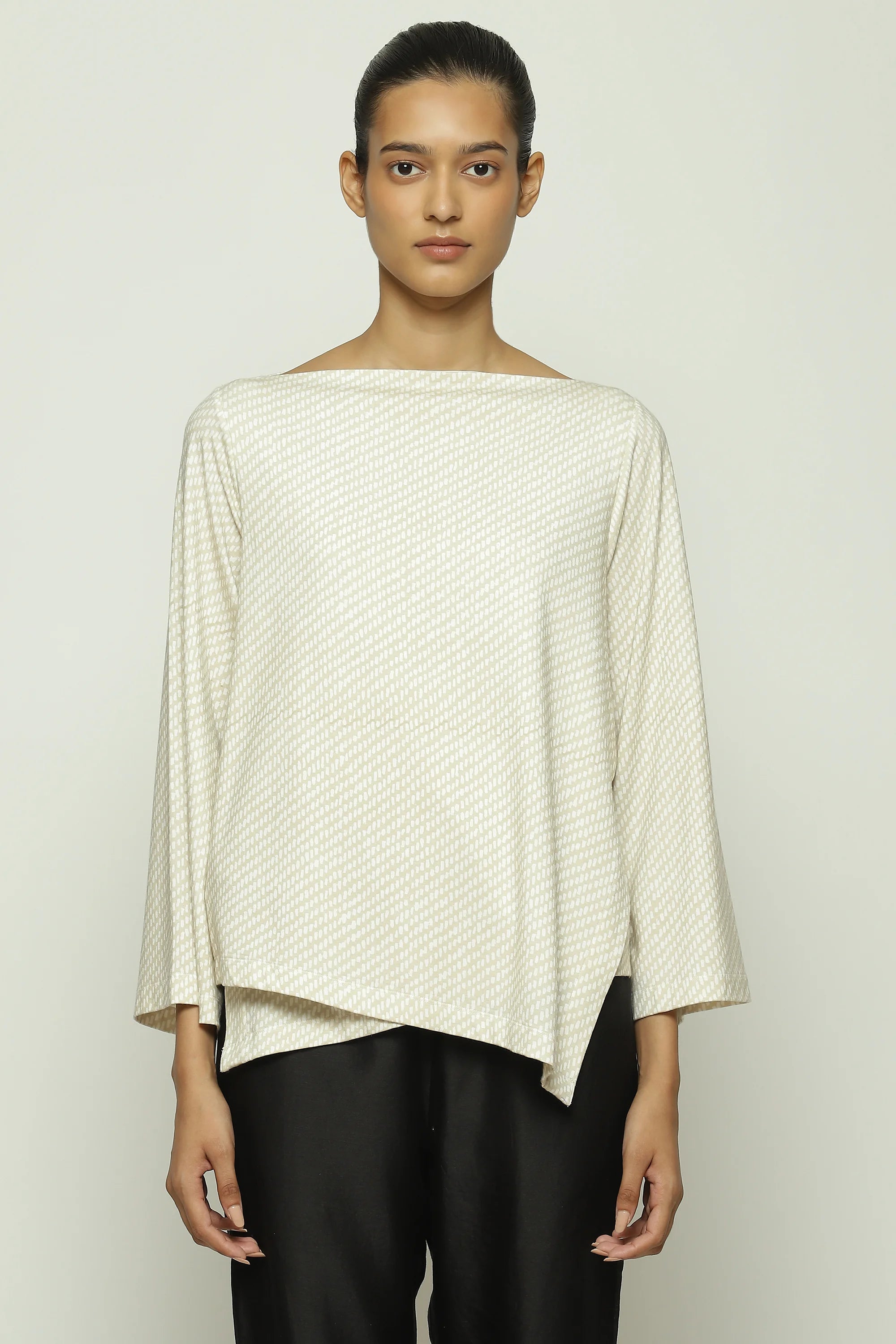 Twill Print Top