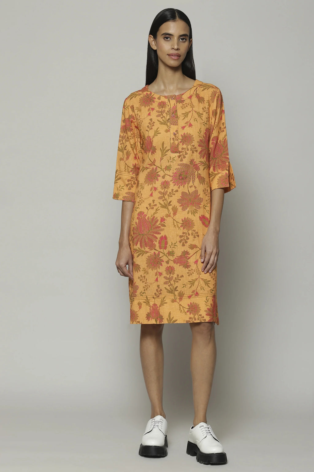 Chintz Print Handspun Handwoven Cotton Kurta