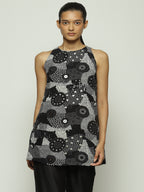 Multi Dots Black Dress