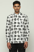 Spaced Out Calligraphy Shirt