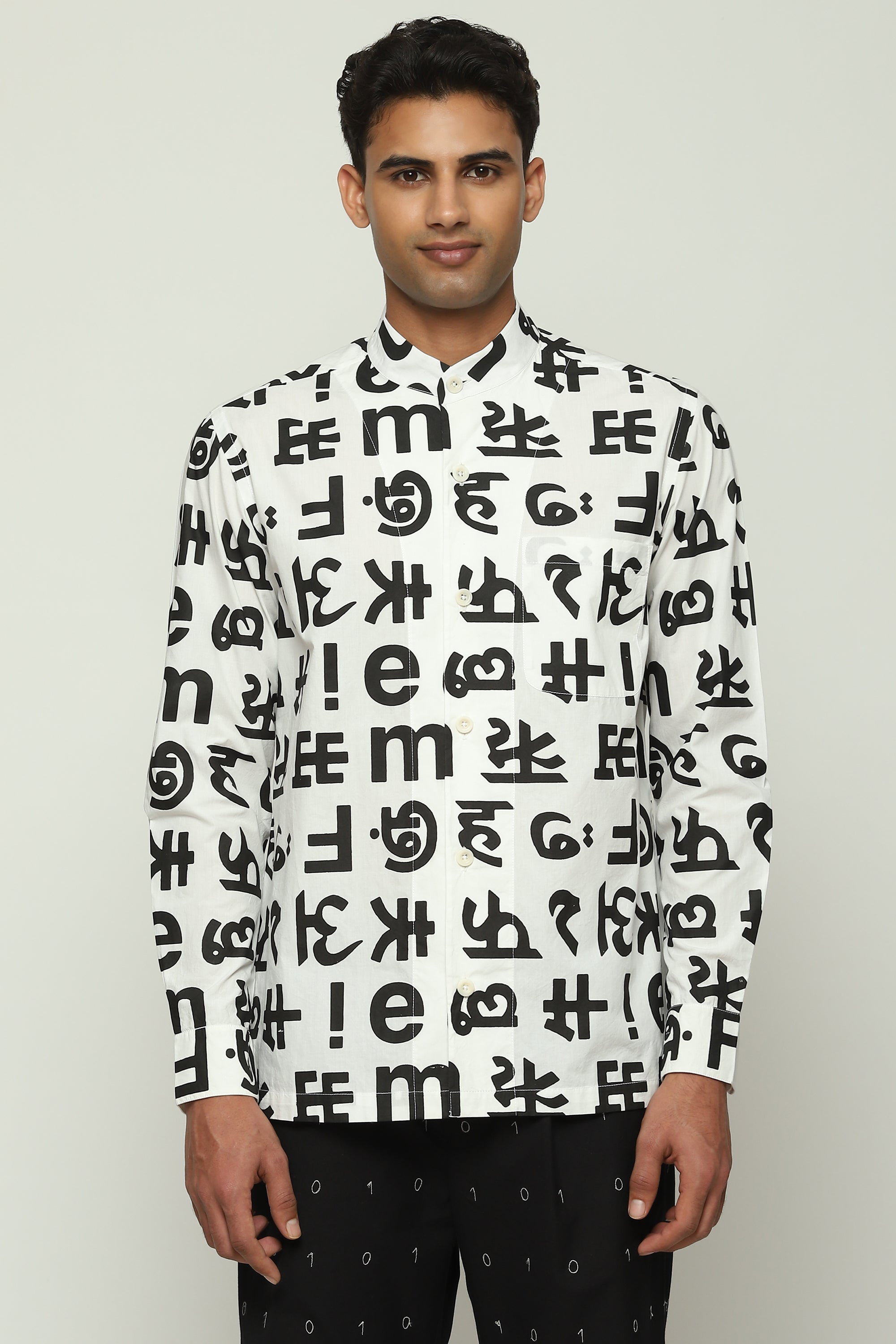 Spaced Out Calligraphy Shirt