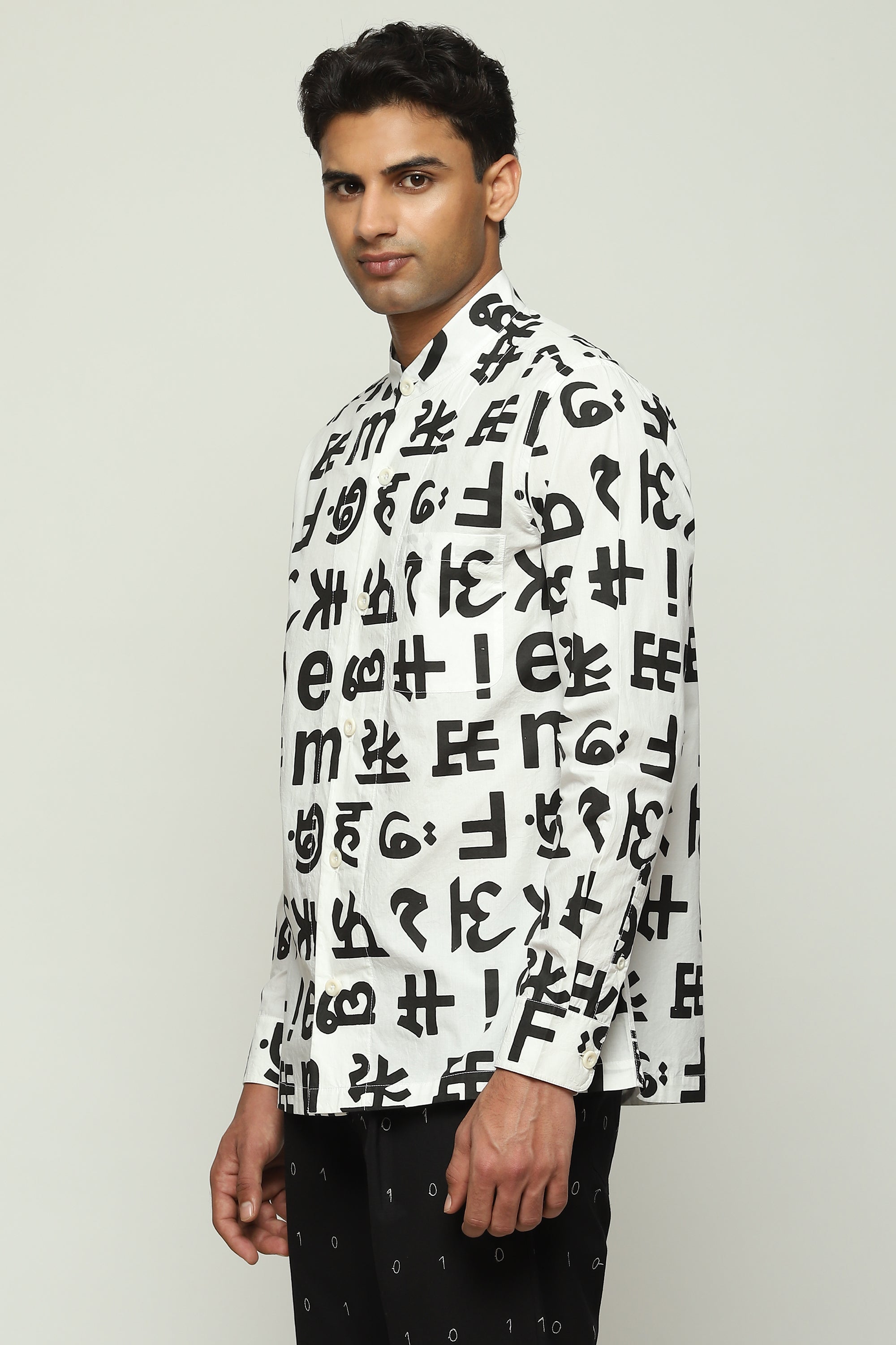 Spaced Out Calligraphy Shirt