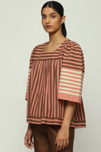 Applique Stripes Top