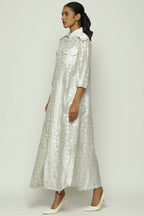 Calligraphy Cutwork Zari Shirt