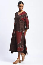 Bark Cloth Ikat Dress