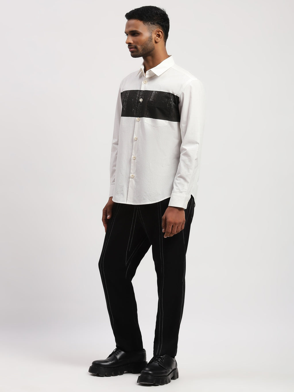 Center Block Print Shirt