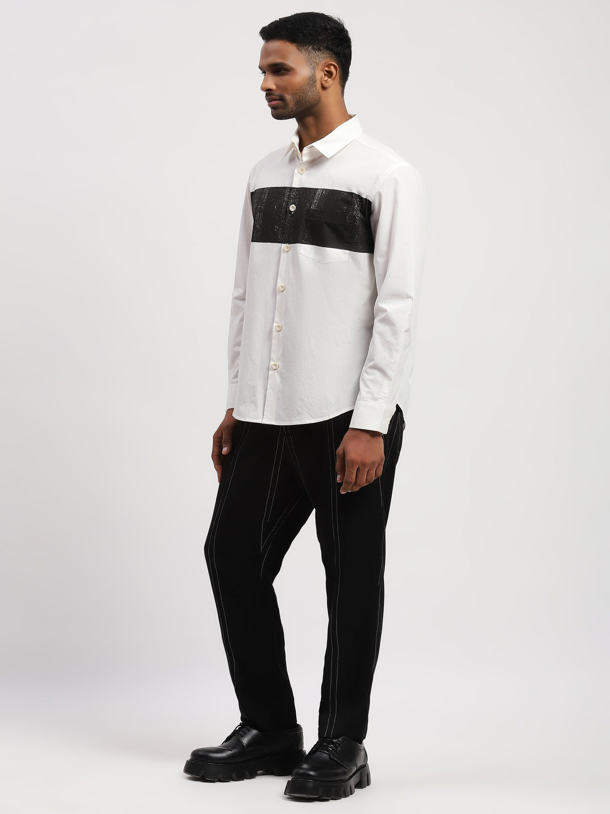 Center Block Print Shirt