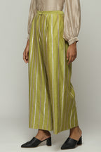 Tonal Lace Trim Trouser