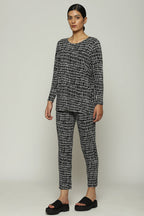 Lattice Print Top