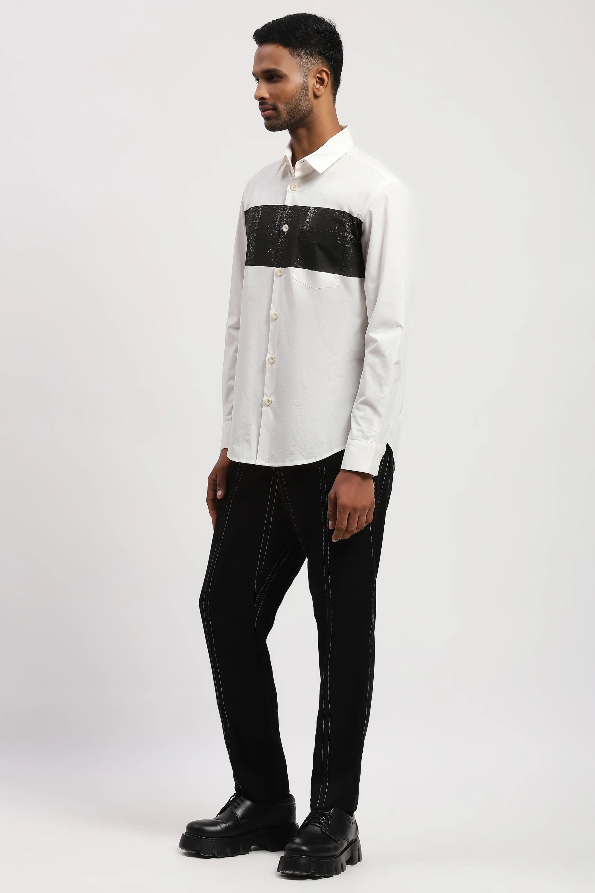 Center Block Print Shirt