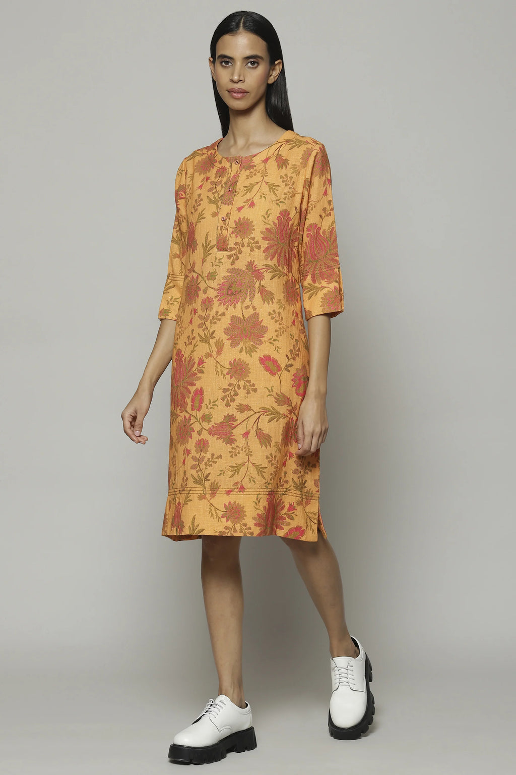 Chintz Print Handspun Handwoven Cotton Kurta