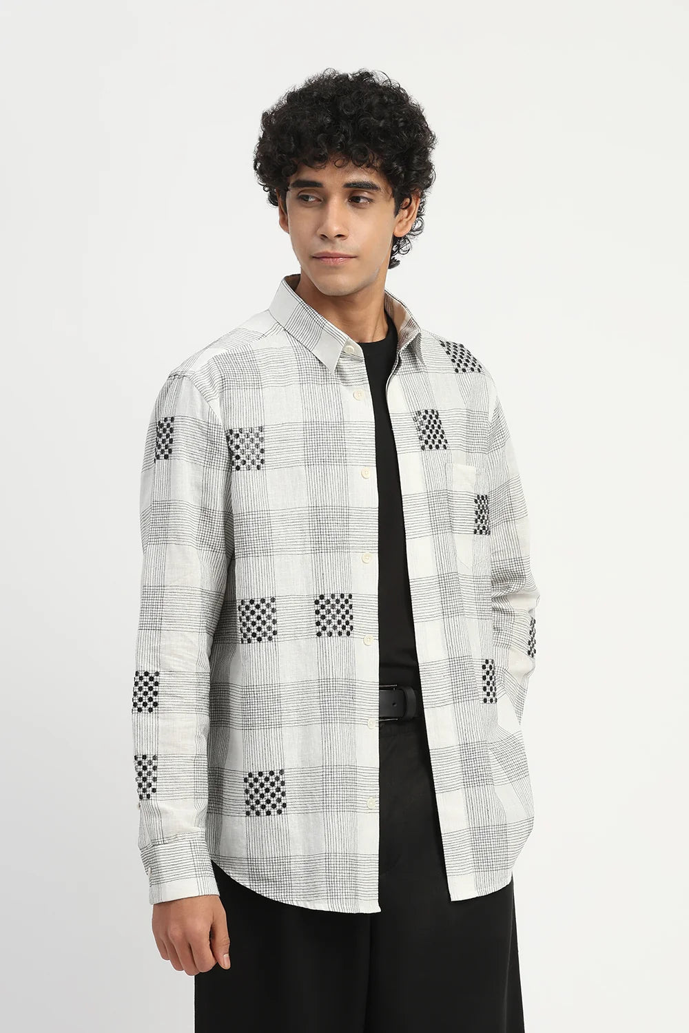 Sequin Checks Shirt