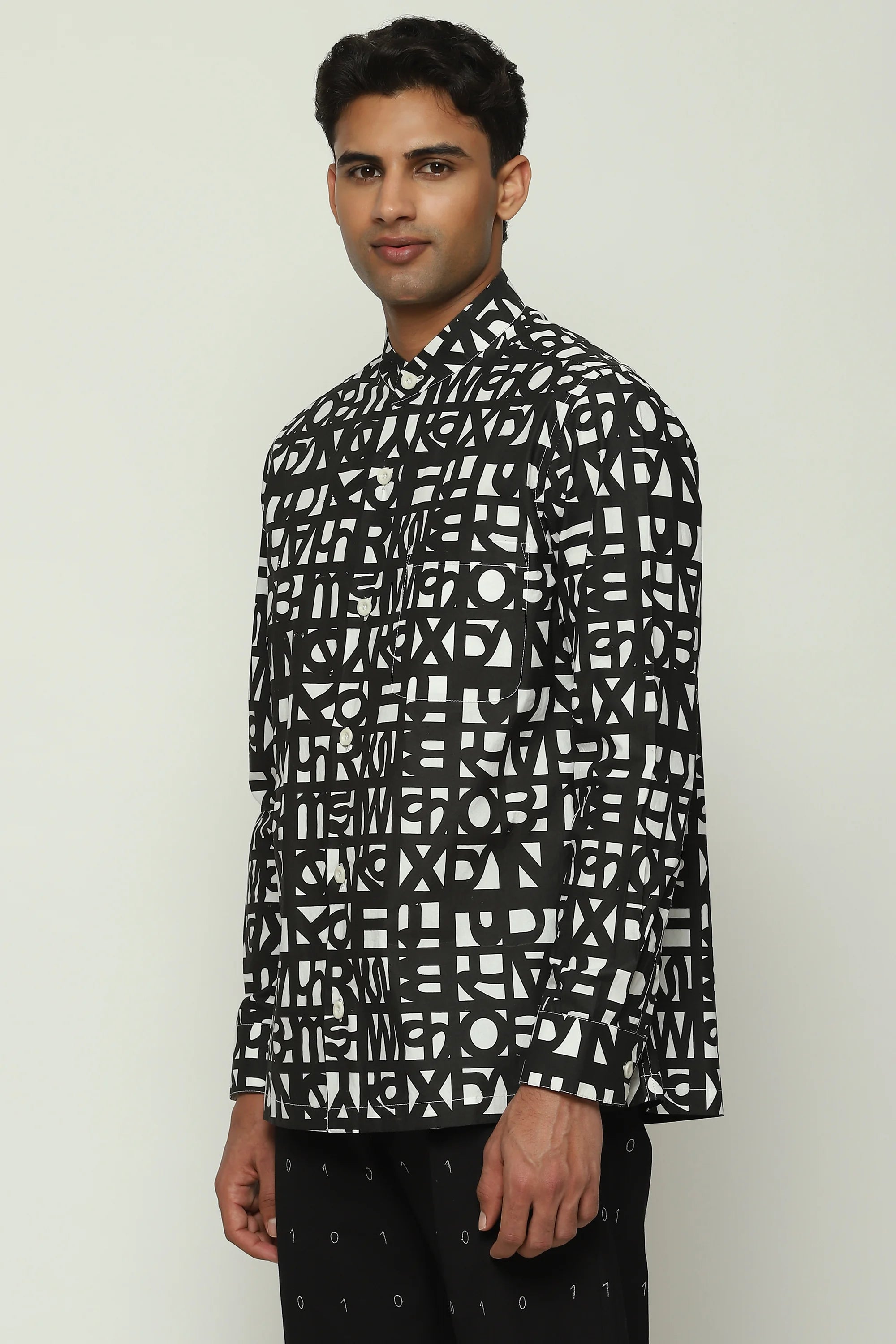 Jaali Calligraphy Shirt