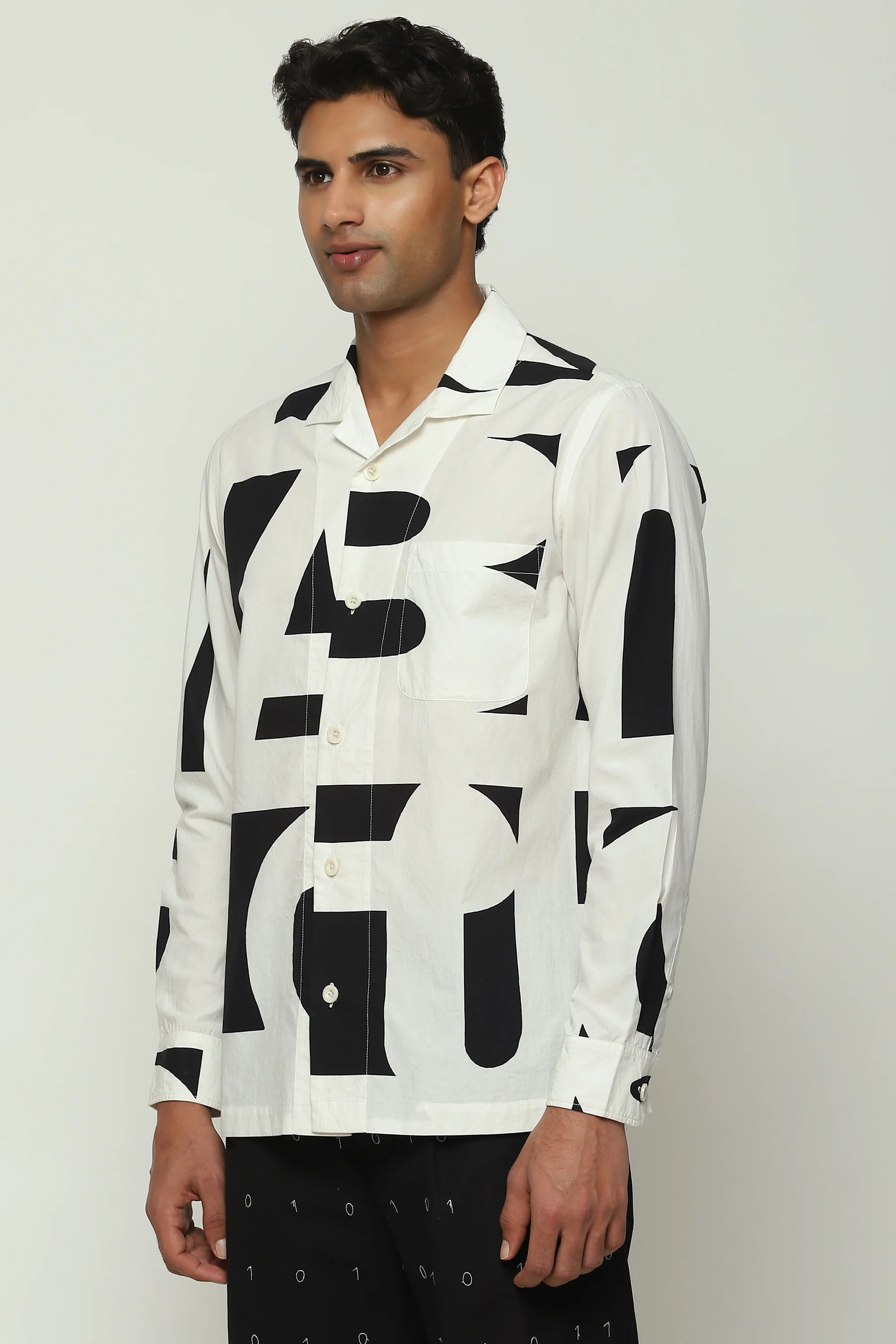 Oversized Calligraphy Shirt