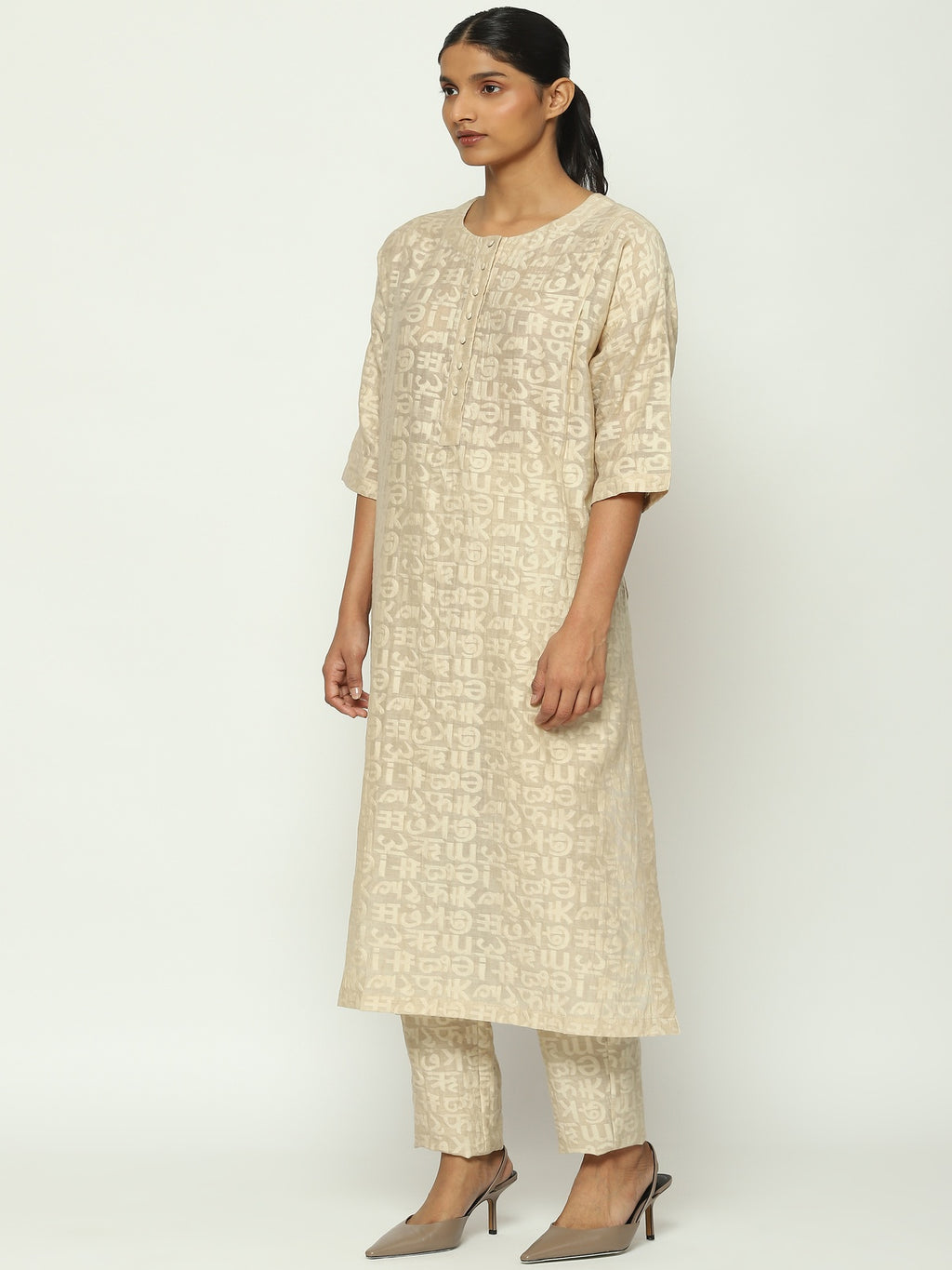 Calligraphy Cutwork Kurta