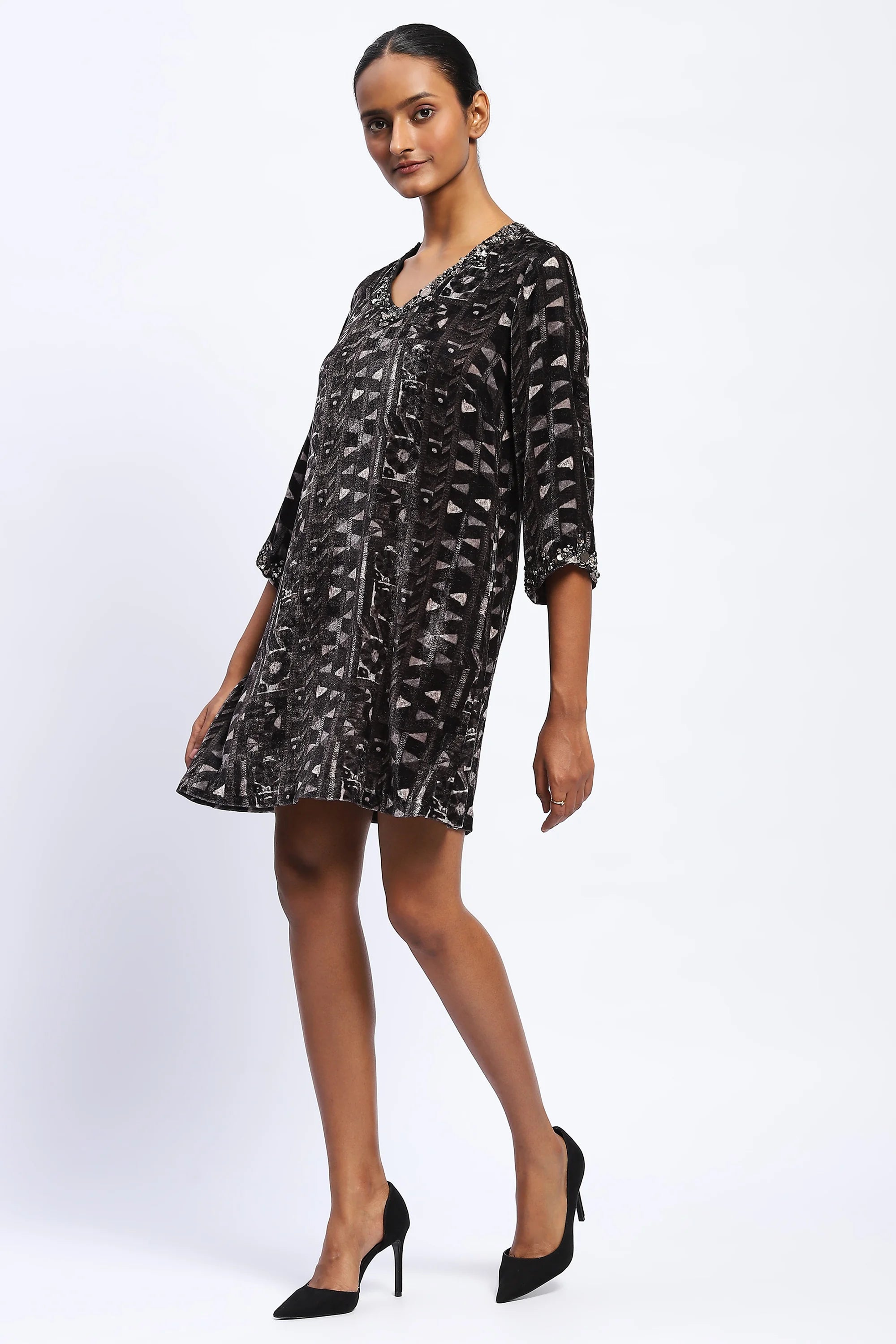 Rabari Velvet Dress