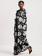 Basket Print Sari
